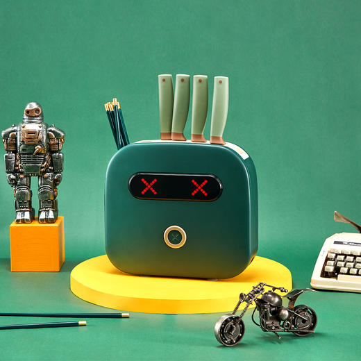 筷子刀具消chudu机家用筷子筒紫外线杀jun器抑jun刀架餐具烘干机 商品图5