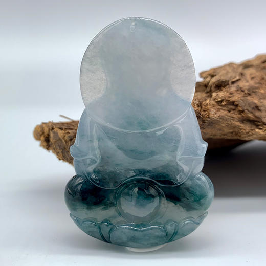 派瑞翡翠 翡翠观音 糯种 飘花 商品图1