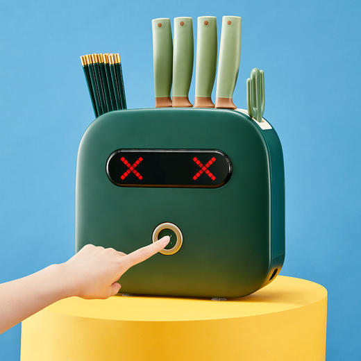 筷子刀具消chudu机家用筷子筒紫外线杀jun器抑jun刀架餐具烘干机 商品图6