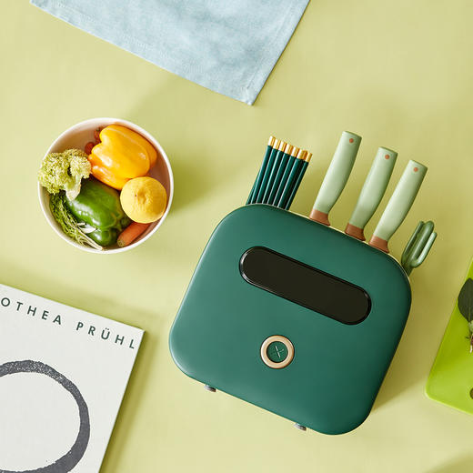 筷子刀具消chudu机家用筷子筒紫外线杀jun器抑jun刀架餐具烘干机 商品图7