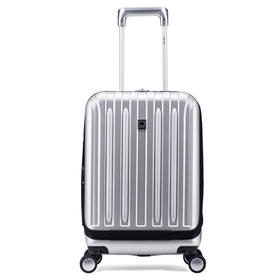 DELSEY法国大使 杆箱万向轮行李PC登机密码旅行硬箱子男女 20寸银色00207380111