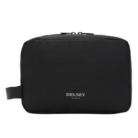 DELSEY法国大使 悬挂防水旅行收纳袋 洗漱包 整理袋 黑色394015400 