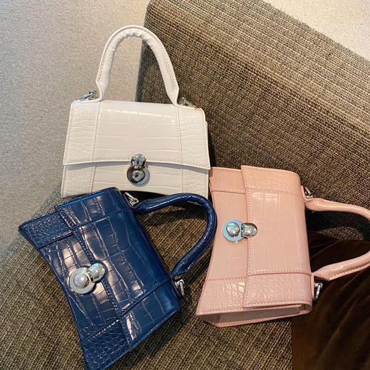 06235包邮到手小mk鳄鱼纹沙漏包hourglass