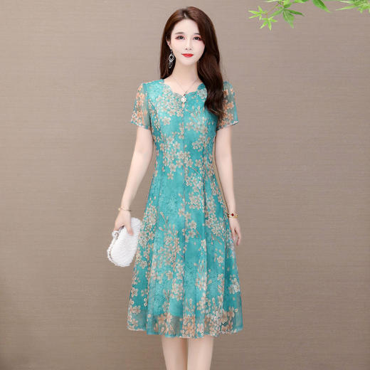 MQ-XM216夏装新款洋气显瘦遮肚子女土连衣裙YY 商品图0