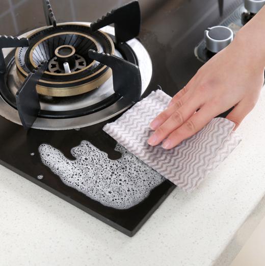 【抹布】厨房一次性抹布 不粘油不掉毛吸水洗碗巾 家用多功能清洁布洗碗布 商品图2