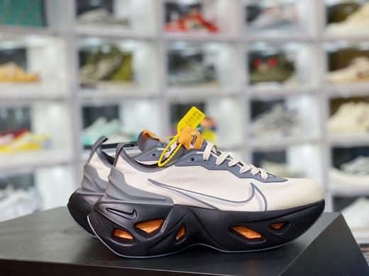 轻便透气#防滑 增高 耐克Nike 维斯塔坦克厚底系列老爹风休闲运动超级慢跑鞋“米白深灰黑三文鱼橘”BQ4800-011 商品图1