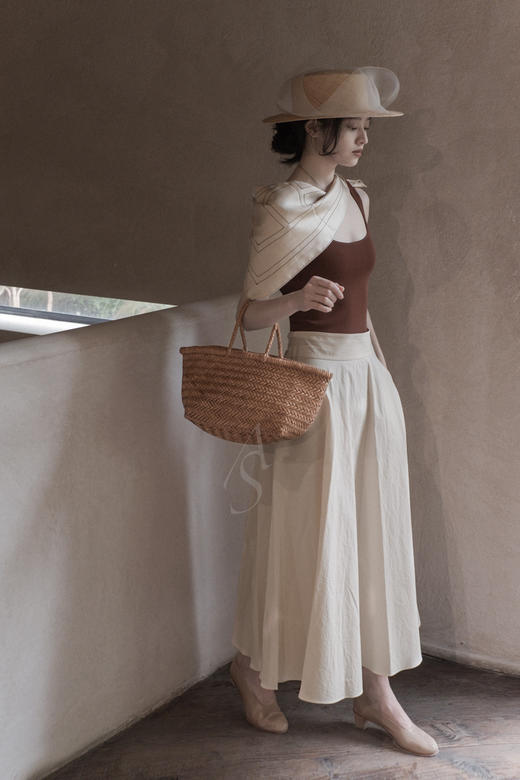 Toteme 黑底白线/白底黑线PANTELLERIA刺绣丝巾 商品图1