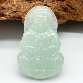 派瑞翡翠 翡翠观音 糯种 淡绿色