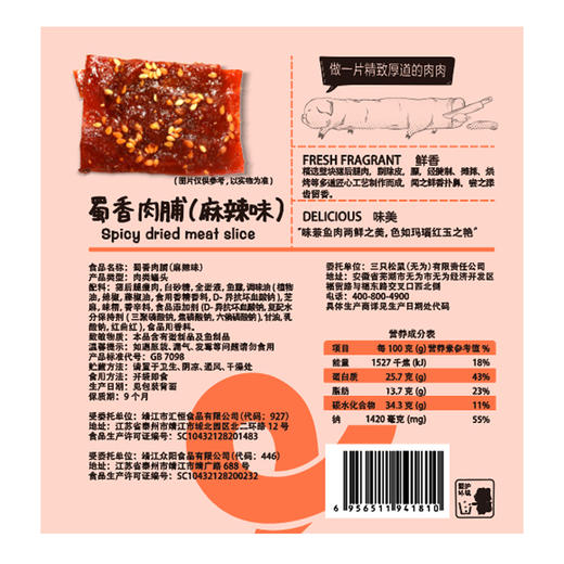 三只松鼠猪肉脯猪肉干100g 商品图1