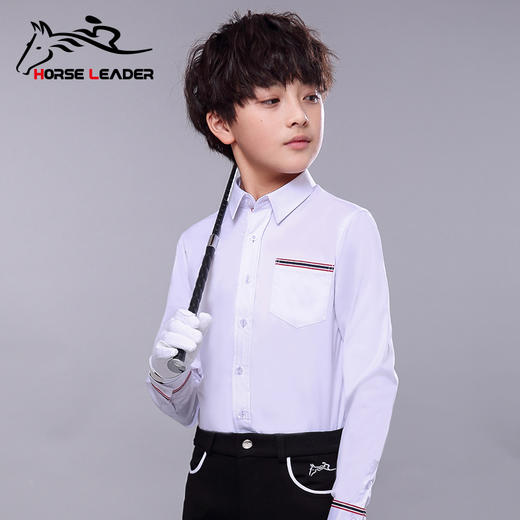 horseleader四季款儿童马术白衬衫-CH-160601 商品图3