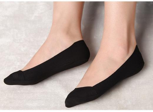 098196女式不掉跟脚尖加固隐形棉船袜，均码有弹力，5双起发 商品图5