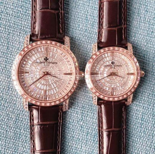 台湾厂 ⌚️江诗丹顿🇨🇭传袭系列 新款奢华满天星型号：82760/000G-9952男士腕表，表壳用316L精钢加电白金工艺，特别闪烁靓丽，施华路世奇水晶钻手工镶钻工艺，搭配双卜永不刮花蓝宝石玻璃 商品图11