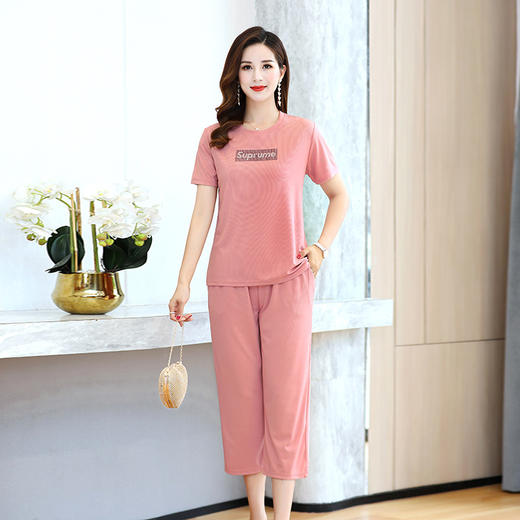 MQ-XZ04夏季新款薄款大码短袖t恤两件套YY 商品图0