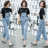 WZNH-HDONHD2010夏新款宽松显瘦百搭绣花牛仔连体套装 商品缩略图1