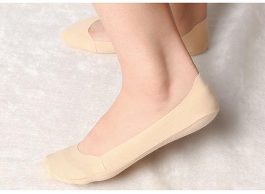 098196女式不掉跟脚尖加固隐形棉船袜，均码有弹力，5双起发 商品图2