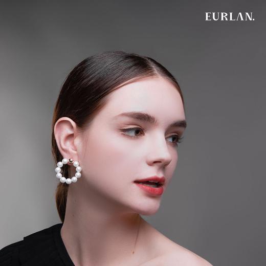 EURLAN.  A系列 品牌经典珍珠耳圈 广告款 商品图5