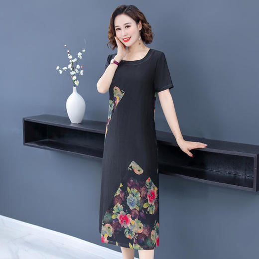 HCFS2022新款香云纱真丝连衣裙 商品图0