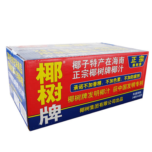 椰树椰汁正宗椰树牌椰子汁植物蛋白饮料245ml24罐整箱新老包装随机