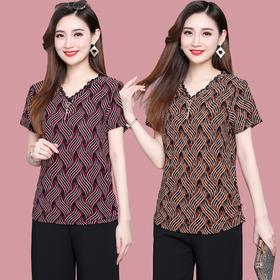 MQ-XFR2036夏装新款加大码半袖冰丝套头t恤衫YY