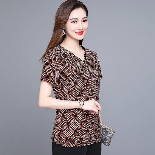 MQ-XFR2036夏装新款加大码半袖冰丝套头t恤衫YY 商品图3