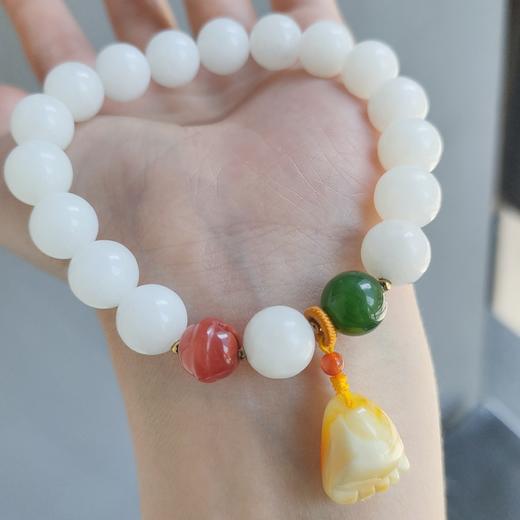 和田白玉蜜蜡手串 商品图1