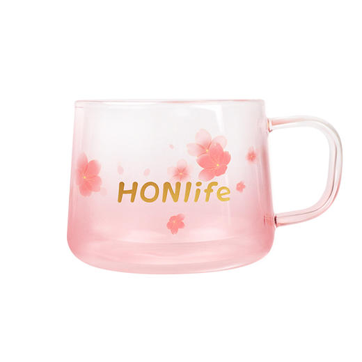 【麦麦SY赠品】【明星同款】好麦多樱花玻璃杯355ML 商品图2