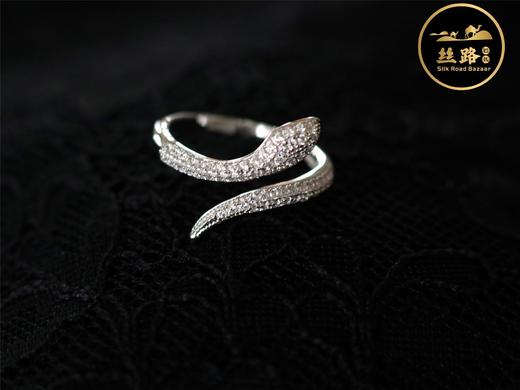 活动不限大小！法老保护神迪拜蛇形开口戒指925银镀白金14k镀金 商品图3