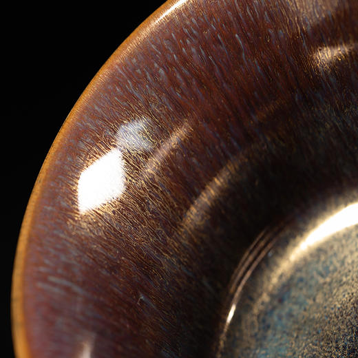 龙德堂陶艺 范泽锋烧 金丝玉毫天目盏-马蹄杯 (库存请咨询客服) 商品图3