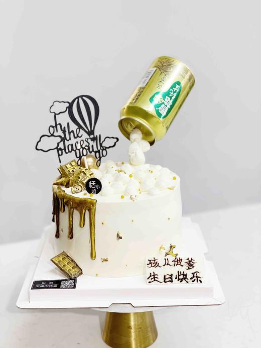 干杯吧啤酒主题蛋糕，酒瓶随机搭配，如有特殊喜欢的品牌请提前24小时联系在线客服 商品图3