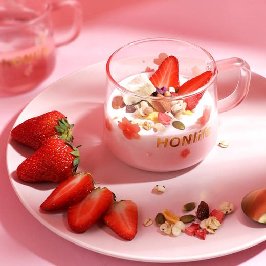 【麦麦SY赠品】【明星同款】好麦多樱花玻璃杯355ML 商品图3