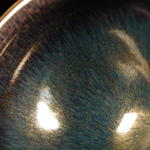 龙德堂陶艺 范泽锋烧 金丝玉毫天目盏-束口（小） (库存请咨询客服) 商品图4