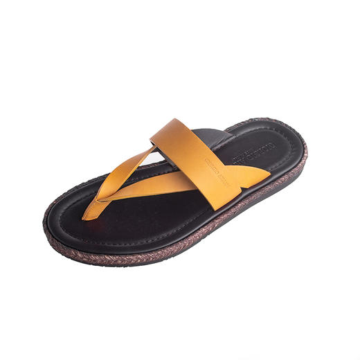 ARMANI 阿玛尼 男士拖鞋 黄色 X2P026 XAT41 00161 商品图1