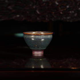 龙德堂陶艺 范泽锋烧 金丝玉毫天目盏-束口（小） (库存请咨询客服)