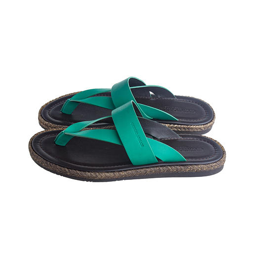 ARMANI 阿玛尼 男士拖鞋 绿色 X2P026 XAT41 00154 商品图1