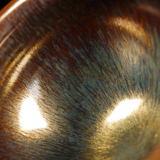 龙德堂陶艺 范泽锋烧 金丝玉毫天目盏-束口（中） (库存请咨询客服) 商品图4