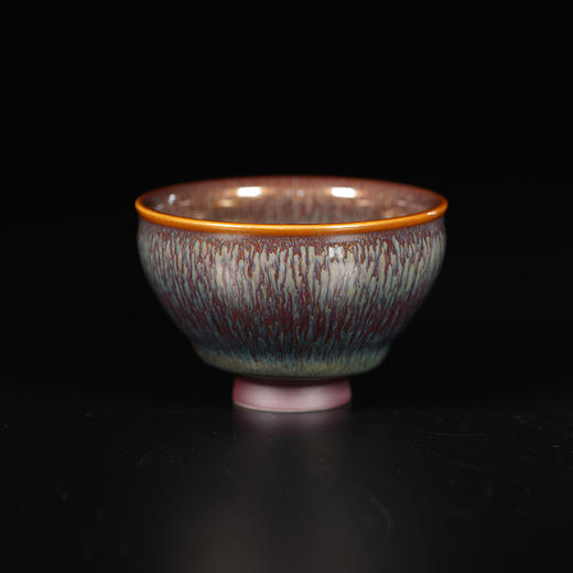 龙德堂陶艺 范泽锋烧 金丝玉毫天目盏-束口（中） (库存请咨询客服) 商品图1