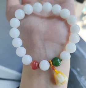 和田白玉蜜蜡手串