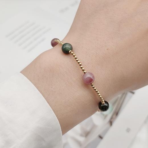 碧玺时尚手链(9k金珠) 商品图2