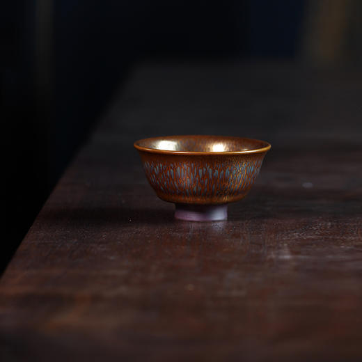 龙德堂陶艺 范泽锋烧 金丝玉毫天目盏-敞口（小） (库存请咨询客服) 商品图0