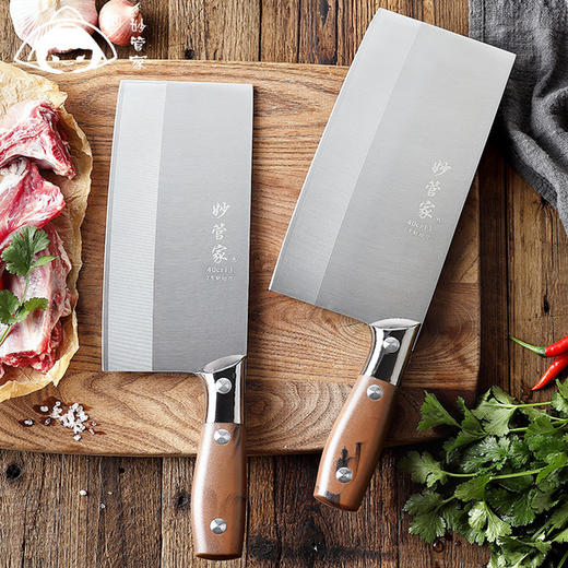 【切刀】不锈钢刀厨房菜刀具 斩切刀家用砍骨刀常备 商品图2