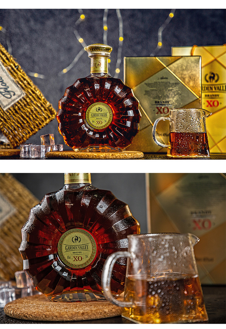 花园谷白兰地xo双支泡盒烟台发货