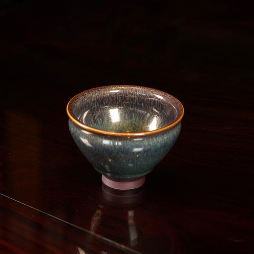 龙德堂陶艺 范泽锋烧 金丝玉毫天目盏-束口（小） (库存请咨询客服) 商品图1