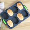 【蛋糕模具】。硅胶蛋糕模具8连法棍面包烘焙烤盘模具DIY烘焙工具蛋糕模面包模 商品缩略图0