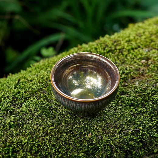 龙德堂陶艺 范泽锋烧 金丝玉毫天目盏-束口（中） (库存请咨询客服) 商品图2