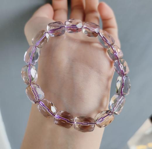 紫黄晶单圈手串（刻面） 商品图0