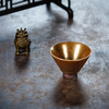 龙德堂陶艺 范泽锋烧 金丝玉毫天目盏-斗笠（金色款） (库存请咨询客服) 商品缩略图0