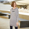 oldcolour新款柔软舒适宽松遮肉连帽针织连衣裙女裙女 商品缩略图1