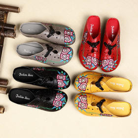 BC-983复古民族风平底凉拖鞋