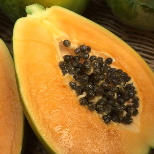 都乐木瓜非转基因菲律宾产绿油油的果肉金黄味道特别清甜营养丰富新鲜