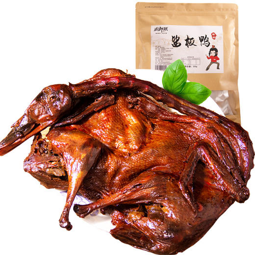 【周郎顾酱板鸭320g】湖南香辣板鸭风干鸭零食手撕烤鸭 商品图3
